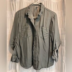 Maurices Gray Button Down Shirt